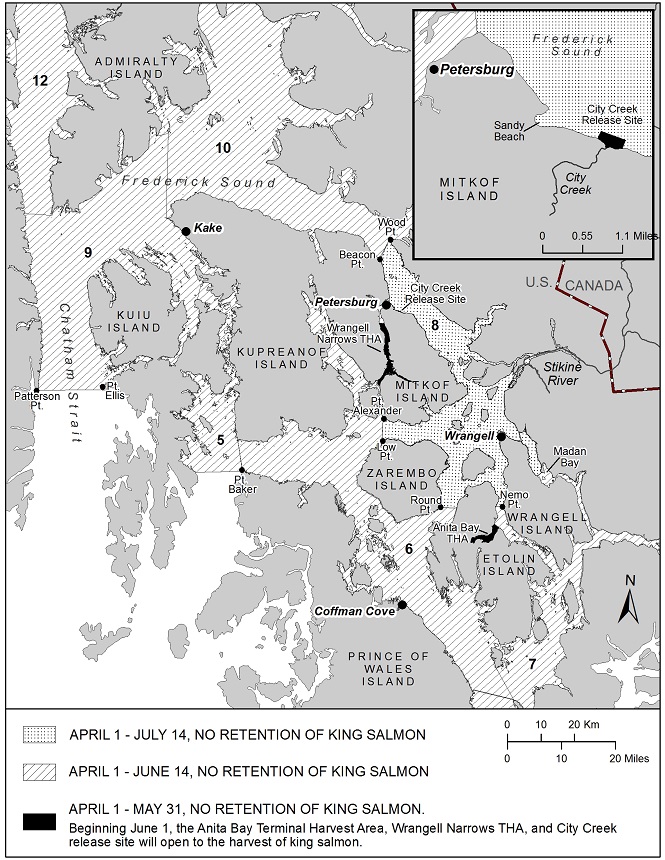 SPORT FISHING FOR KING SALMON RESTRICTED IN THE PETERSBURG AND WRANGELL AREAS